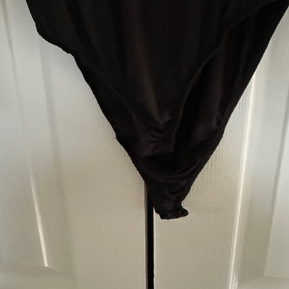 AllSaints Black Mock Neck Long Sleeve Top - Picture 4 of 4
